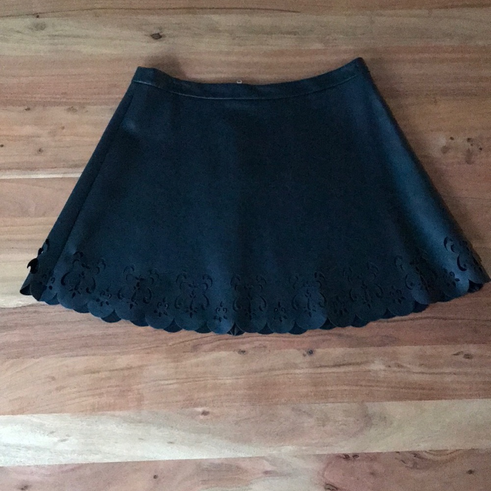 Club Monaco Faux leather skirt
